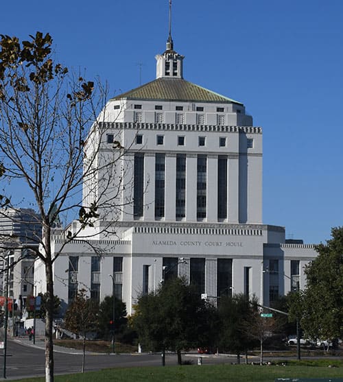 Exterior of the Alameda County Court House